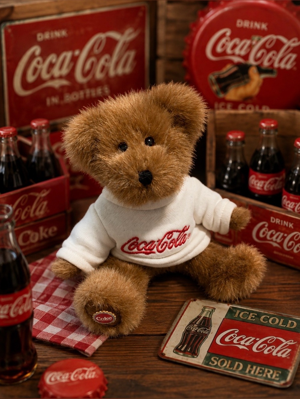 Boyds Bears Collectible Coca Cola Billy Bear Exclusive